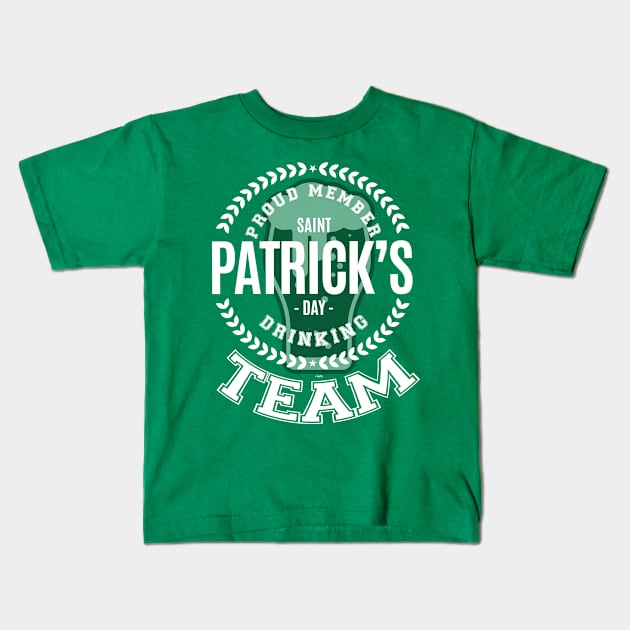 Member Saint Patricks Day Drinking Humor Kids T-Shirt by creative